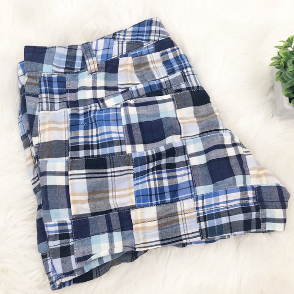 Loft Ann Taylor Shorts Patched Blue 4 - Picture 5 of 6